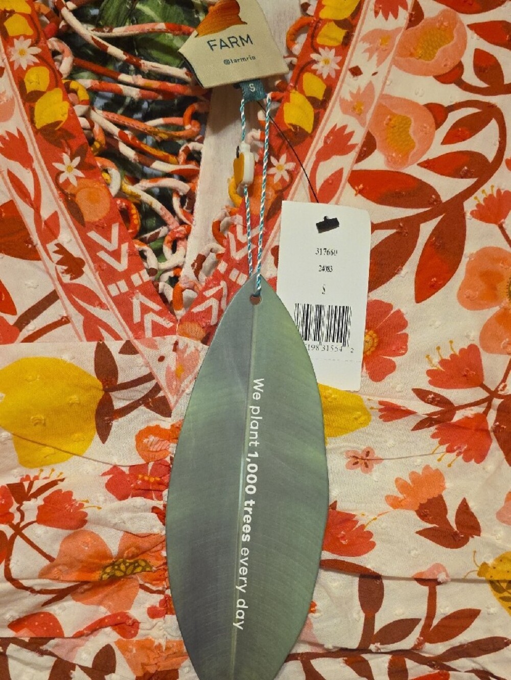 Farm Rio Romantic Orchard midi dress - Picture 8 of 8
